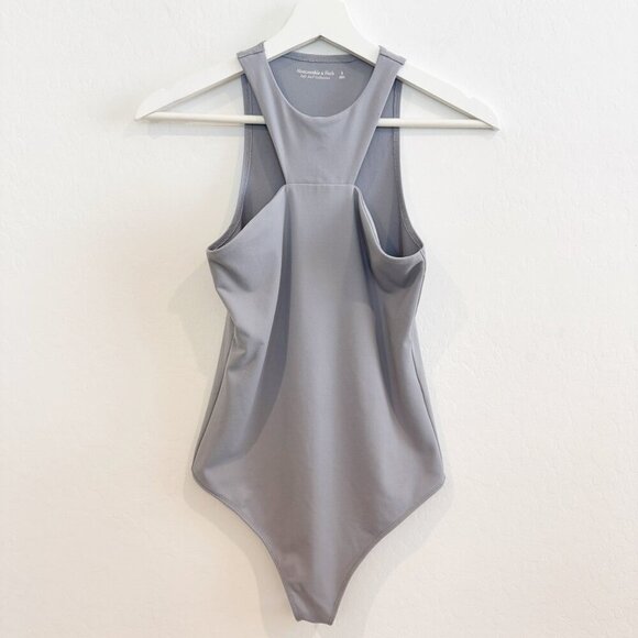 Abercrombie Sleeveless High Neck Seamless Soft AF Thong Bodysuit Casual Small - Picture 1 of 5